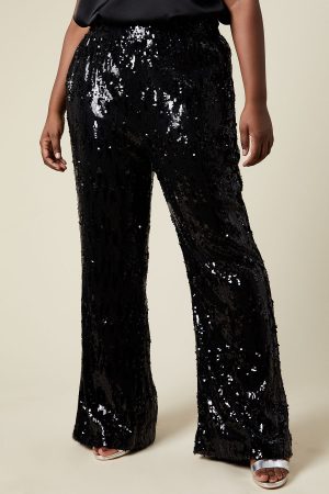 Curve Sequin Kickflare Trouser
