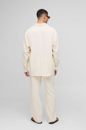 Super Oversized Relaxed Cheesecloth Shirt