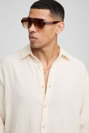 Super Oversized Relaxed Cheesecloth Shirt