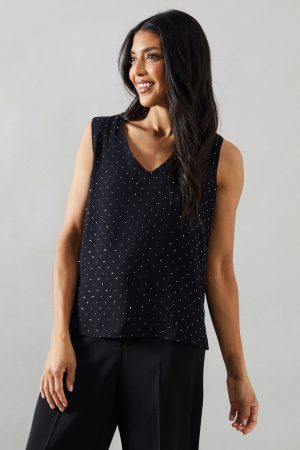 Hotfix V Neck Cami