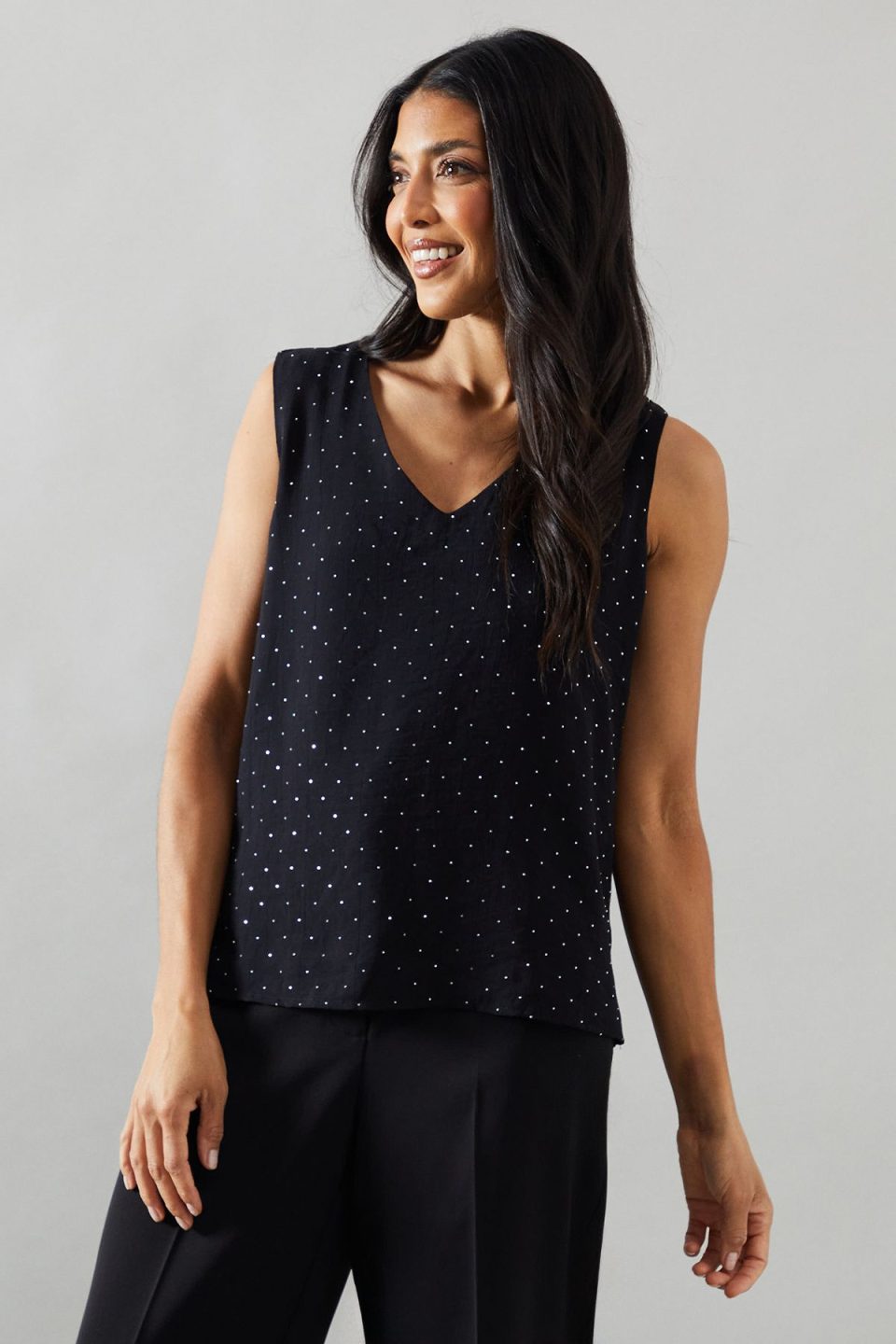 Hotfix V Neck Cami