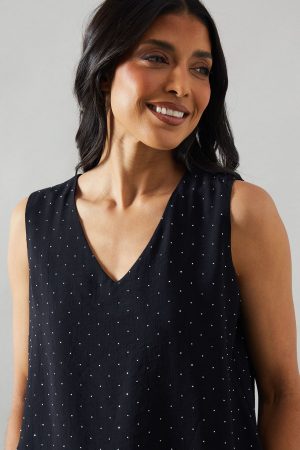 Hotfix V Neck Cami