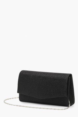 Glitter Envelope Clutch Bag and Chain