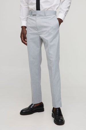 Tapered Fit Crease Front Tailored Trouser