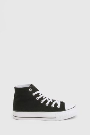 High Top Platform Lace Up Trainers