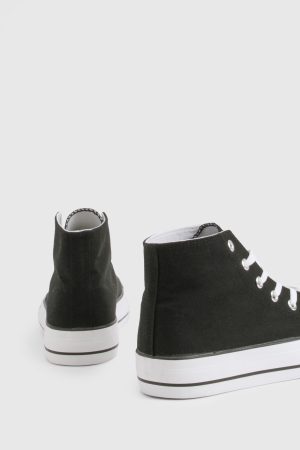 High Top Platform Lace Up Trainers