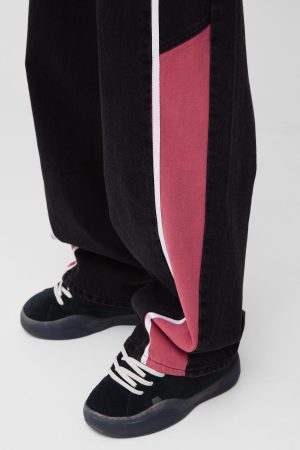Baggy Rigid Moto Panelled Denim Jeans