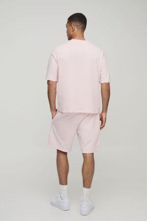 Basic Oversized Boxy Crew Neck T-shirt