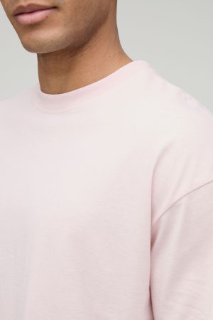Basic Oversized Boxy Crew Neck T-shirt