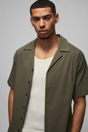 Oversized Revere Bengaline Shirt & Cargo Trouser Set
