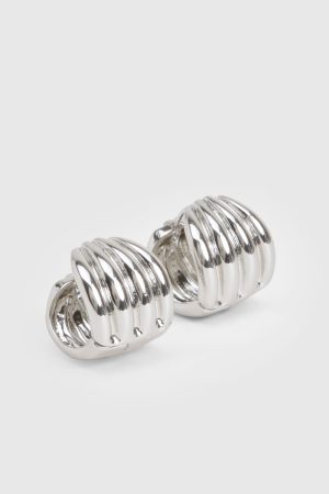 Silver Statement Huggies