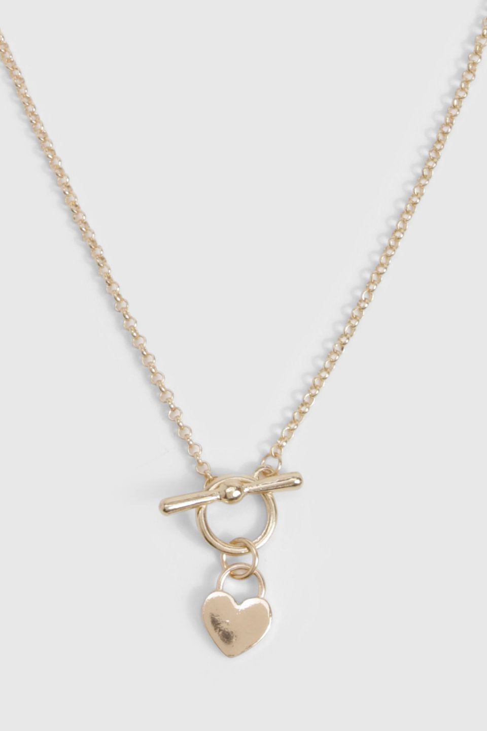 T-Bar & Heart Necklace