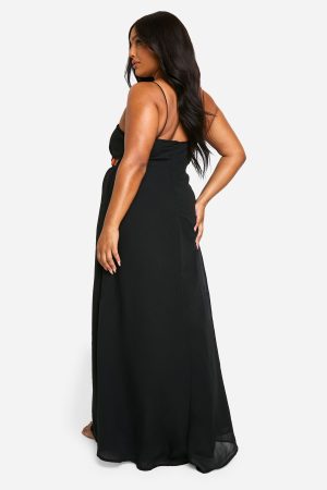 Plus Beaded Beach Maxi Dress