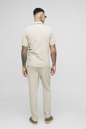 Tall Pleated Slim Fit Shirt