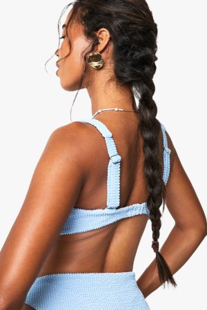 Crinkle Scoop Bikini Top