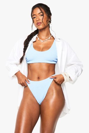 Crinkle Scoop Bikini Top