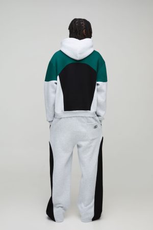 Oversized Boxy Colour Block Pour Homme Hoodie