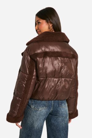 Panelled Puffer Aviator