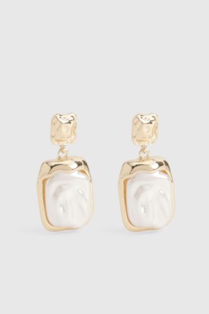 Large Pearl Drop Earrings