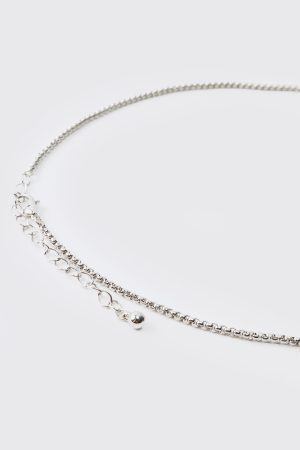 Gothic Cross Necklace in Silver