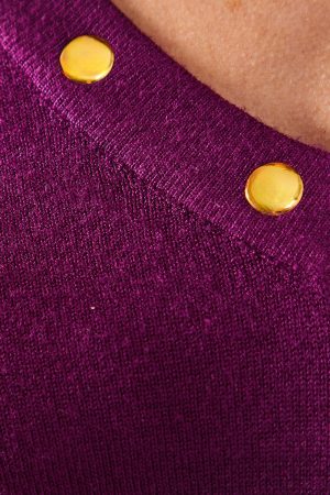Stud Detail V Neck Jumper