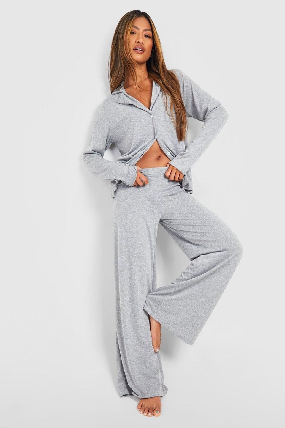 Jersey Wide Leg Pyjama Trouser