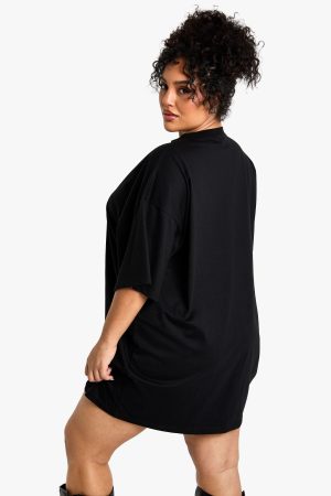plus oversized t-shirt dress