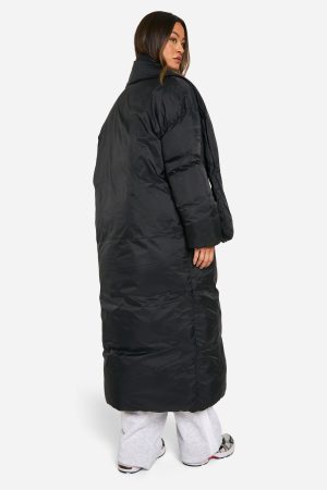 Tall 2 In 1 Longline Scarf Puffer Jacket