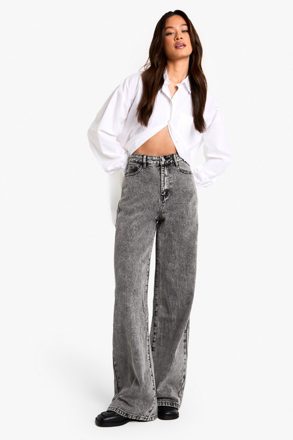 Tall 36 Inch Basic Wide Leg Jean