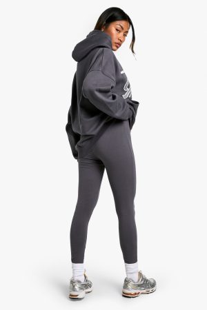 Monaco Slogan Oversized Hoodie And Legging Set