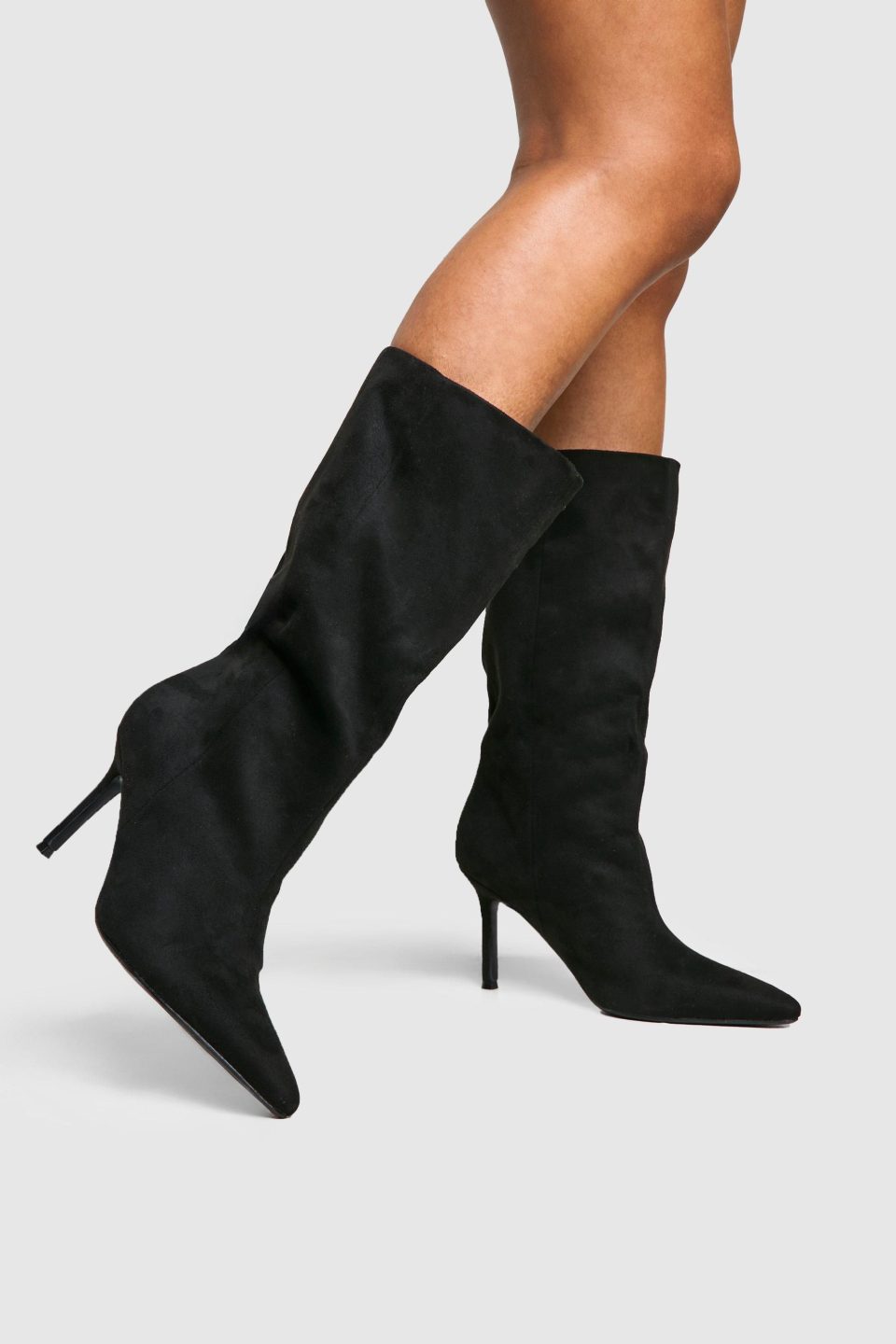 Wide Fit Stiletto Knee High Boots