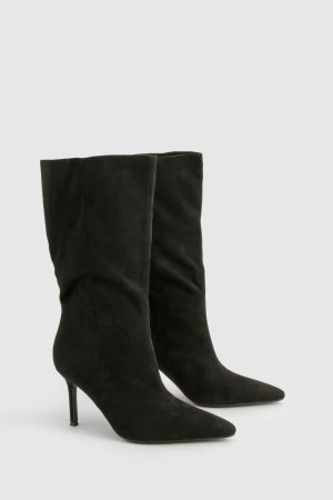 Wide Fit Stiletto Knee High Boots