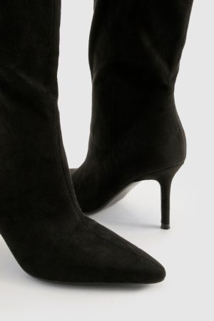 Wide Fit Stiletto Knee High Boots