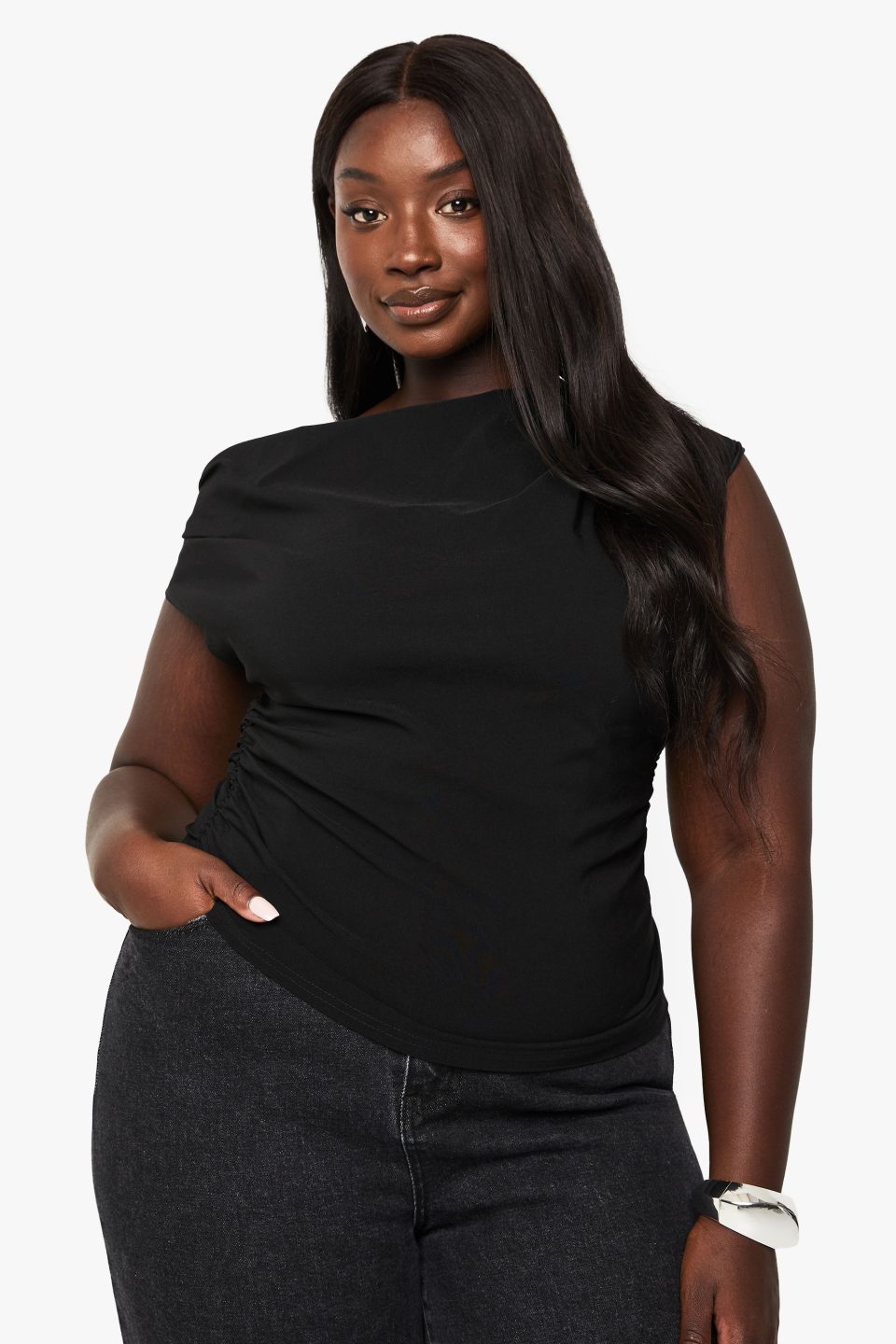 PLUS BENGALINE ASYMMETRIC TOP