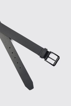 Faux Leather Textured Belt