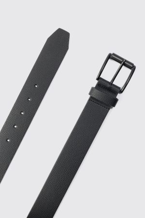 Faux Leather Textured Belt