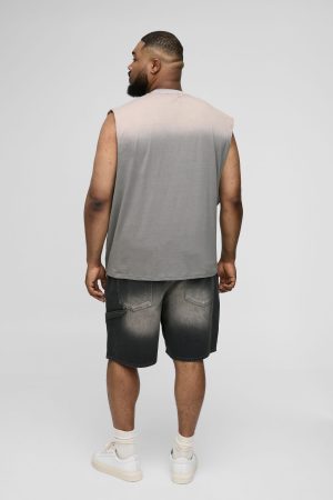 Plus Regular Fit Short Sleeve Linen Shirt