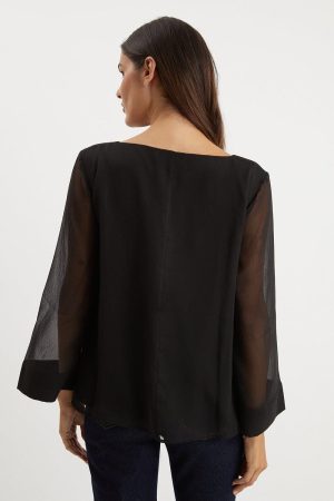 Chiffon Top Overlay