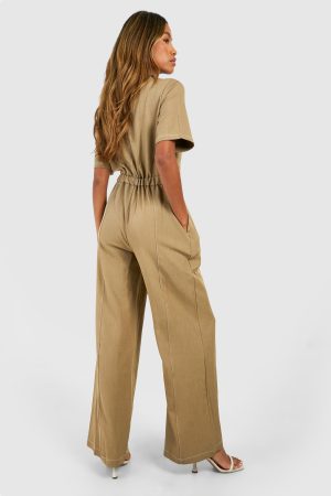 Zip Utility Jumpsuit