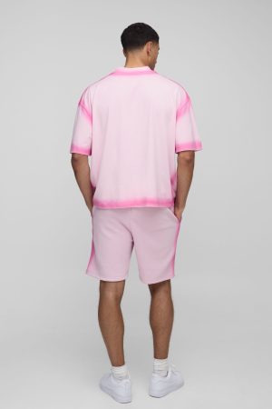 Relaxed Mid Length Washed Seam Shorts
