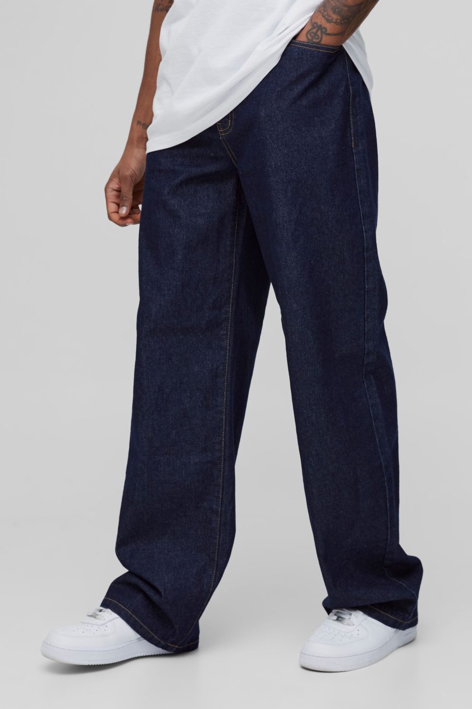 Tall Indigo Denim Relaxed Fit Jeans