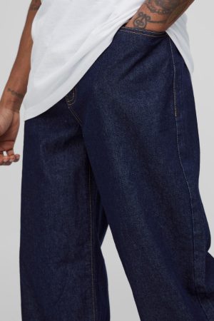 Tall Indigo Denim Relaxed Fit Jeans