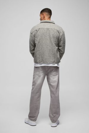 Oversized Boucle Overshirt