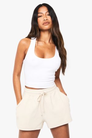 Boohoo Basics Rib Flippy Short
