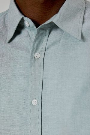 Green Oxford Short Sleeve Shirt