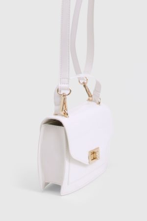 Structured Patent Cross Body Bag