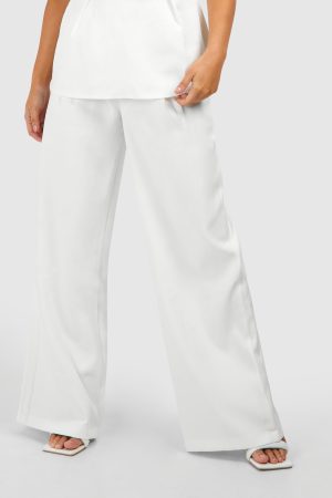 Petite Wide Leg Tailored Trouser