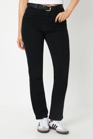 High Rise Comfort Stretch Straight Leg Jean