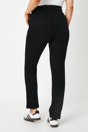 High Rise Comfort Stretch Straight Leg Jean
