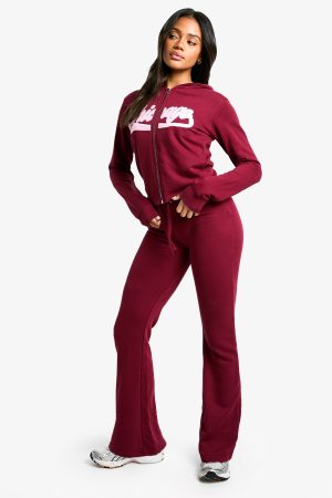 Chicago Applique Zip Through Shrunken Tracksuit